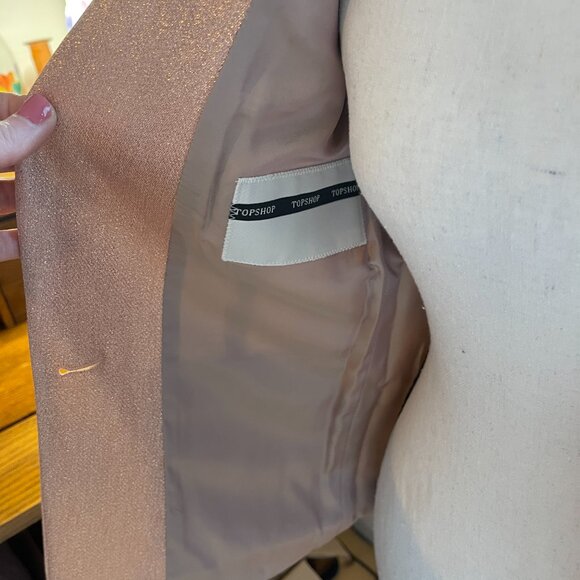 Topshop Pink Sparkle Blazer (US 2) - Picture 4 of 6